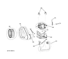 GE GTDS855ED0MC blower & motor diagram