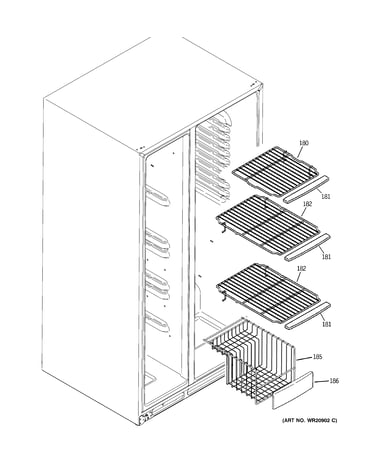 Freezer shelves