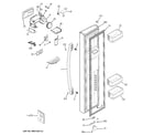 GE GSE26GGEBCWW freezer door diagram