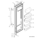 GE GSE26GGEBCWW fresh food door diagram