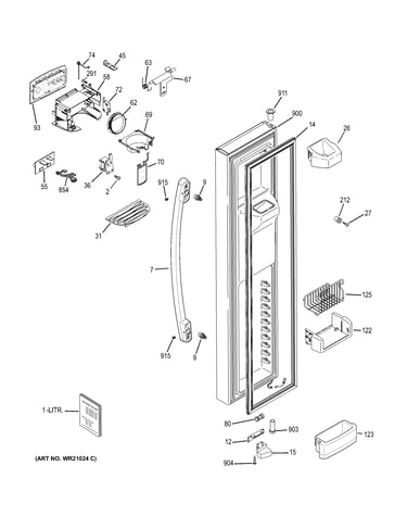 Freezer door