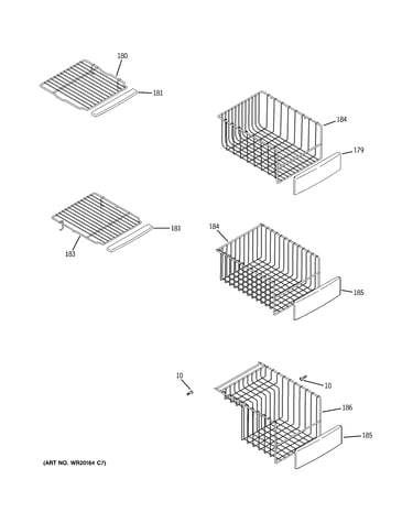 Freezer shelves