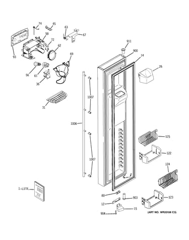 Freezer door