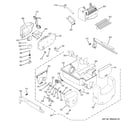 GE GSE26HSEBHSS ice maker & dispenser diagram