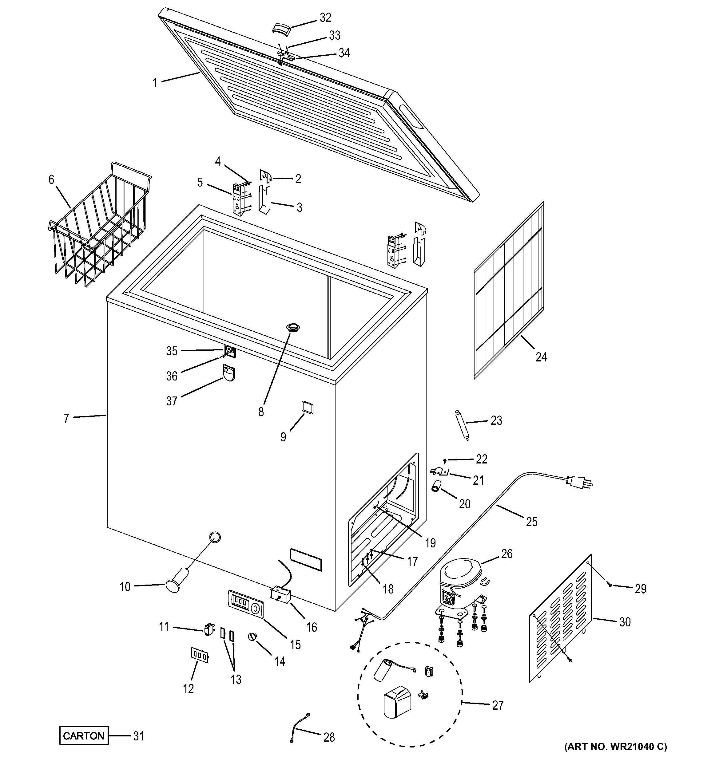 Freezer parts