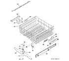 GE GHDT168V00SS upper rack assembly diagram