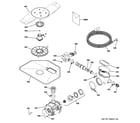 GE GHDT168V00SS motor-pump mechanism diagram