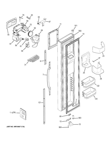 Freezer door