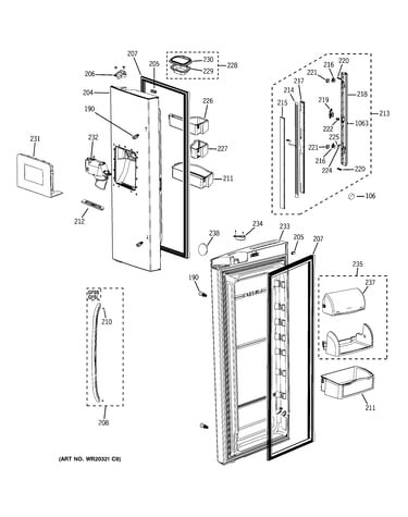 Fresh food doors
