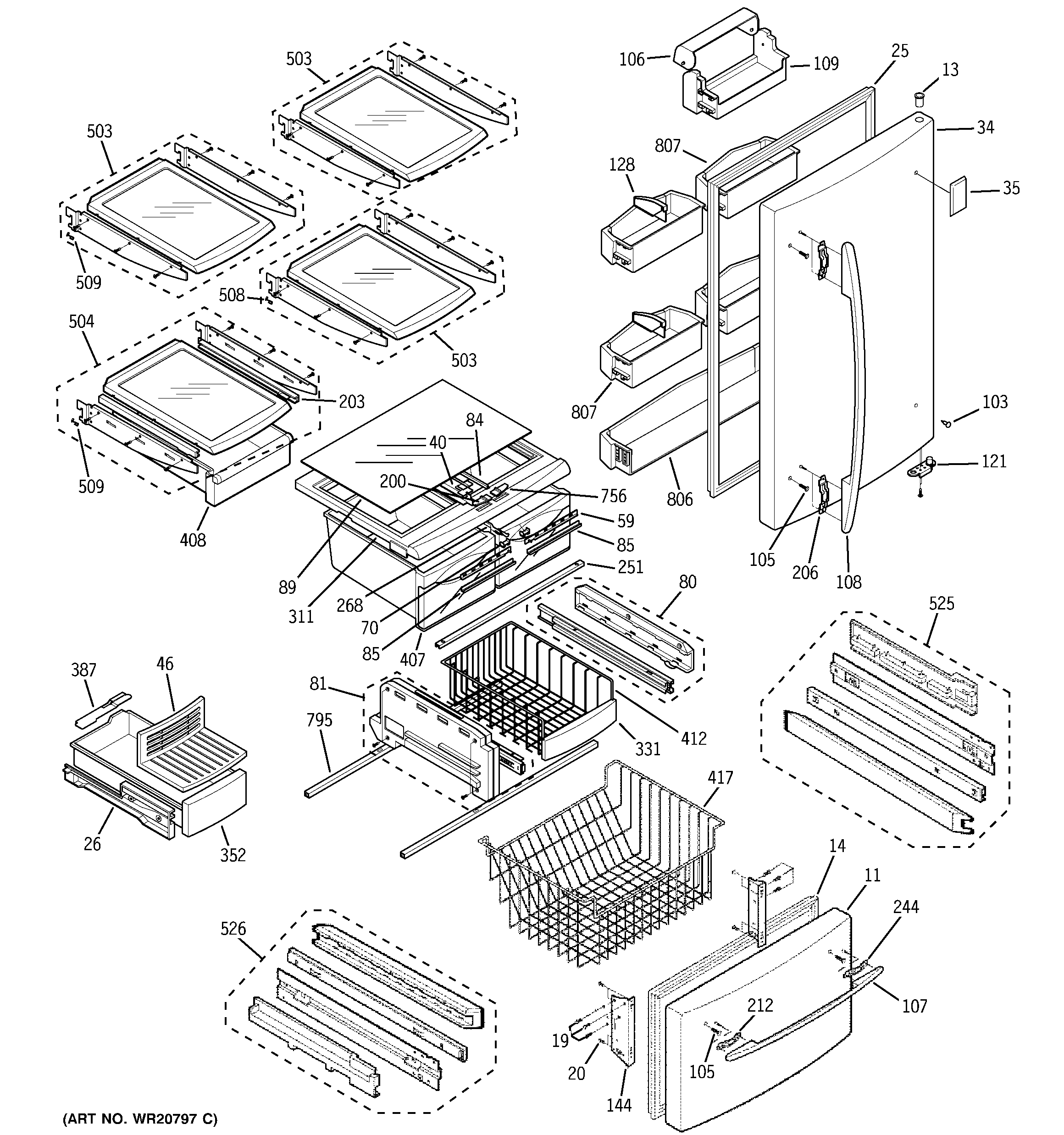 Doors & shelves