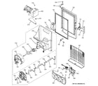 GE PYE23PSDASS ice maker & dispenser diagram