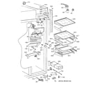 GE ZISS48NCASS fresh food section diagram