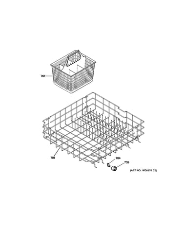 Lower rack assembly