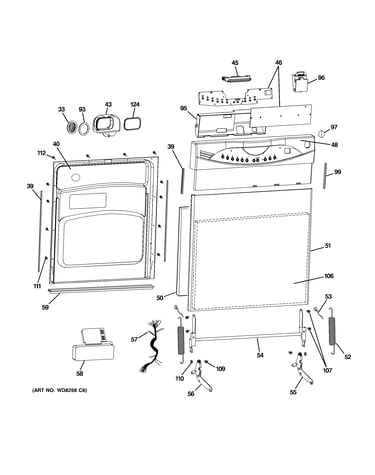 Escutcheon & door assembly