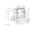 GE GLDA696P02SS rack assemblies diagram