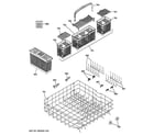 GE ZBD8920D00SS lower rack assembly diagram