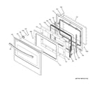 GE JT3000DF1BB door diagram