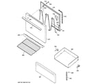 Hotpoint RB525DD1BB door & drawer parts diagram