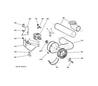 GE DSKS433EB3WW blower & motor diagram
