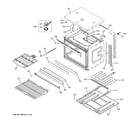 GE JT3500DF1BB lower oven diagram