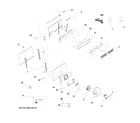 GE PVB98DT3BB control panel & cooktop diagram