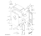 GE ZDIC150ZBBE cabinet, liner & door parts diagram