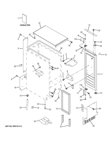 Cabinet, liner & door parts