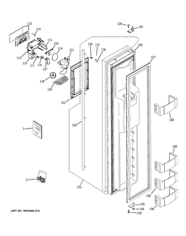 Freezer door