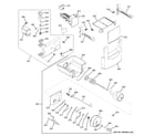 GE ZISS360DXASS ice maker & dispenser diagram