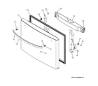 GE GNE26GSDASS dispenser door diagram