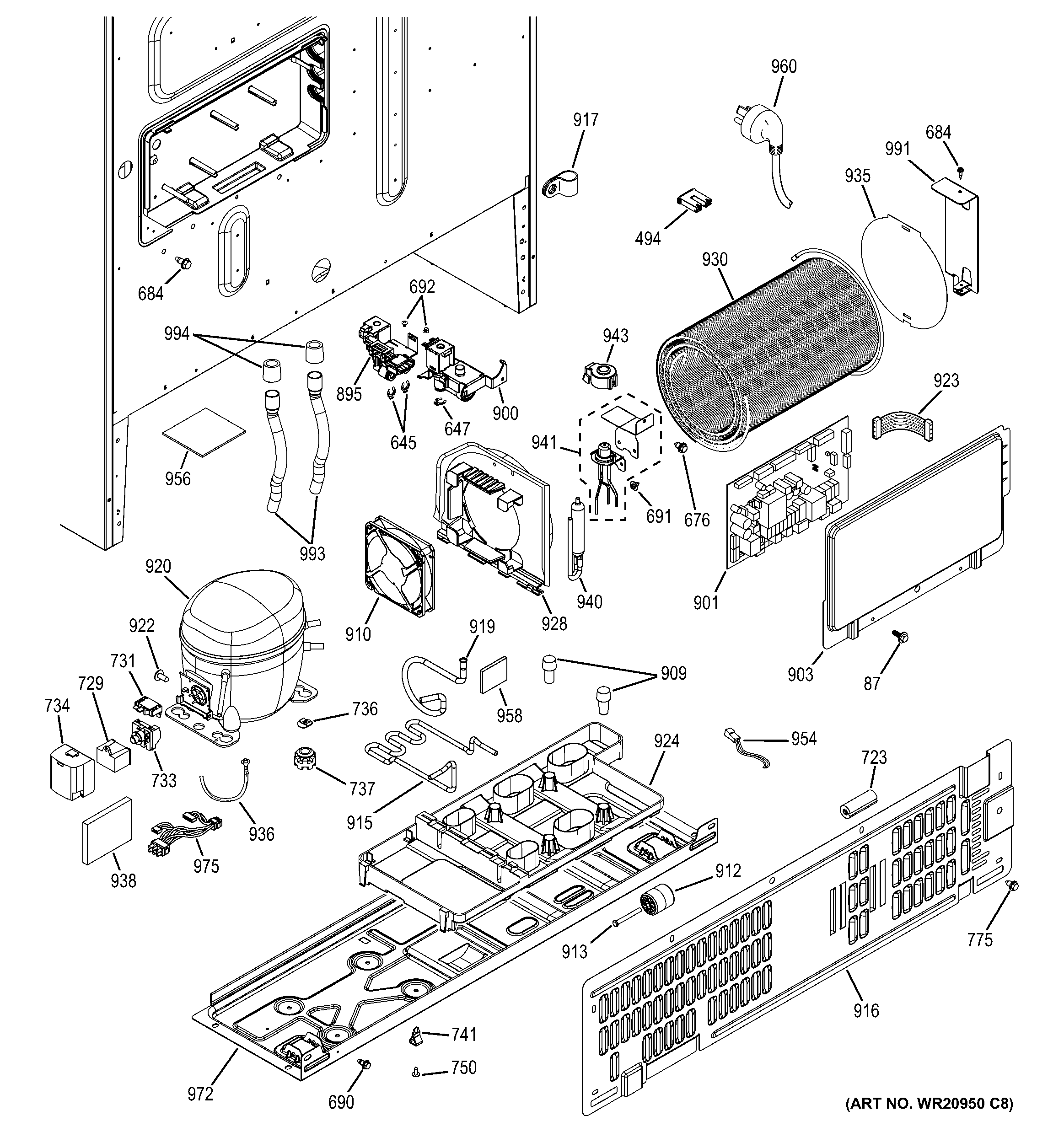 Machine compartment