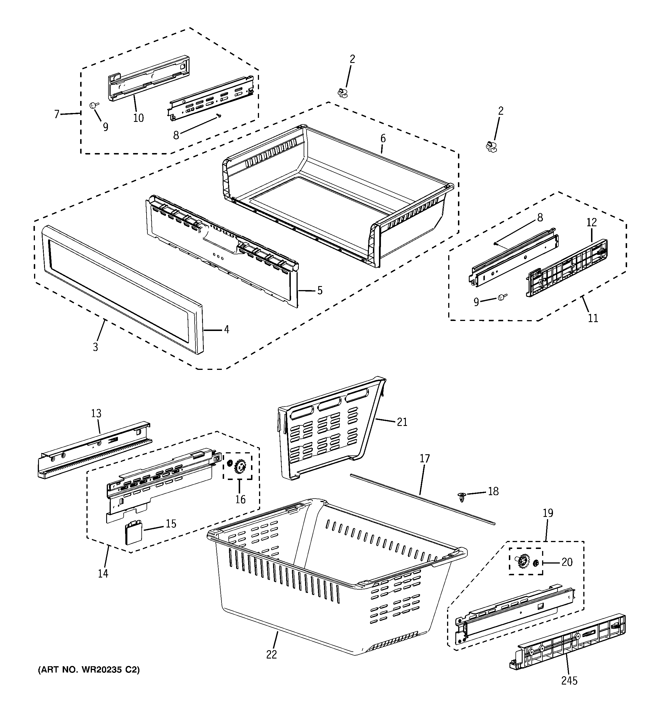 Freezer shelves