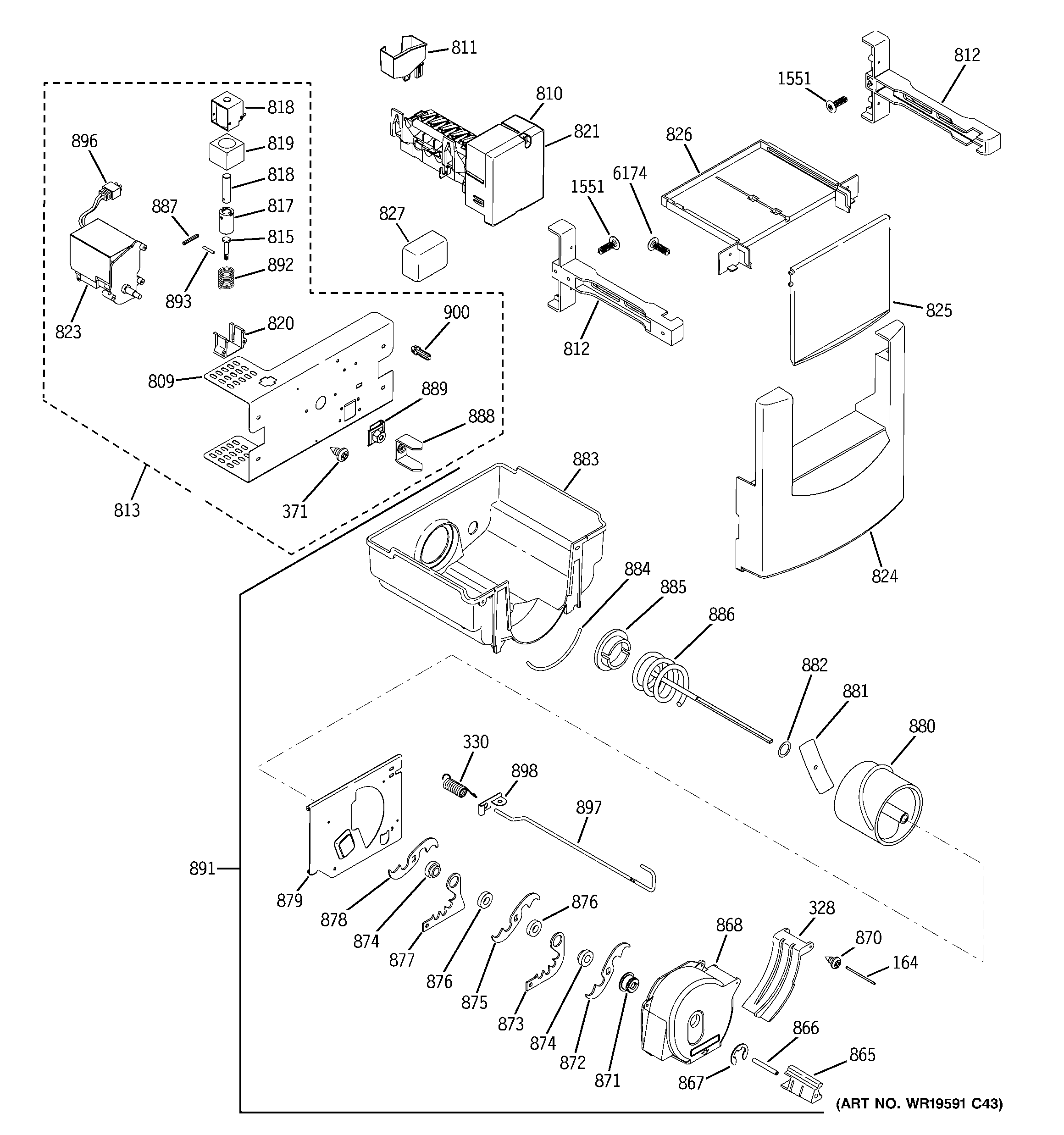 Ice maker & dispenser
