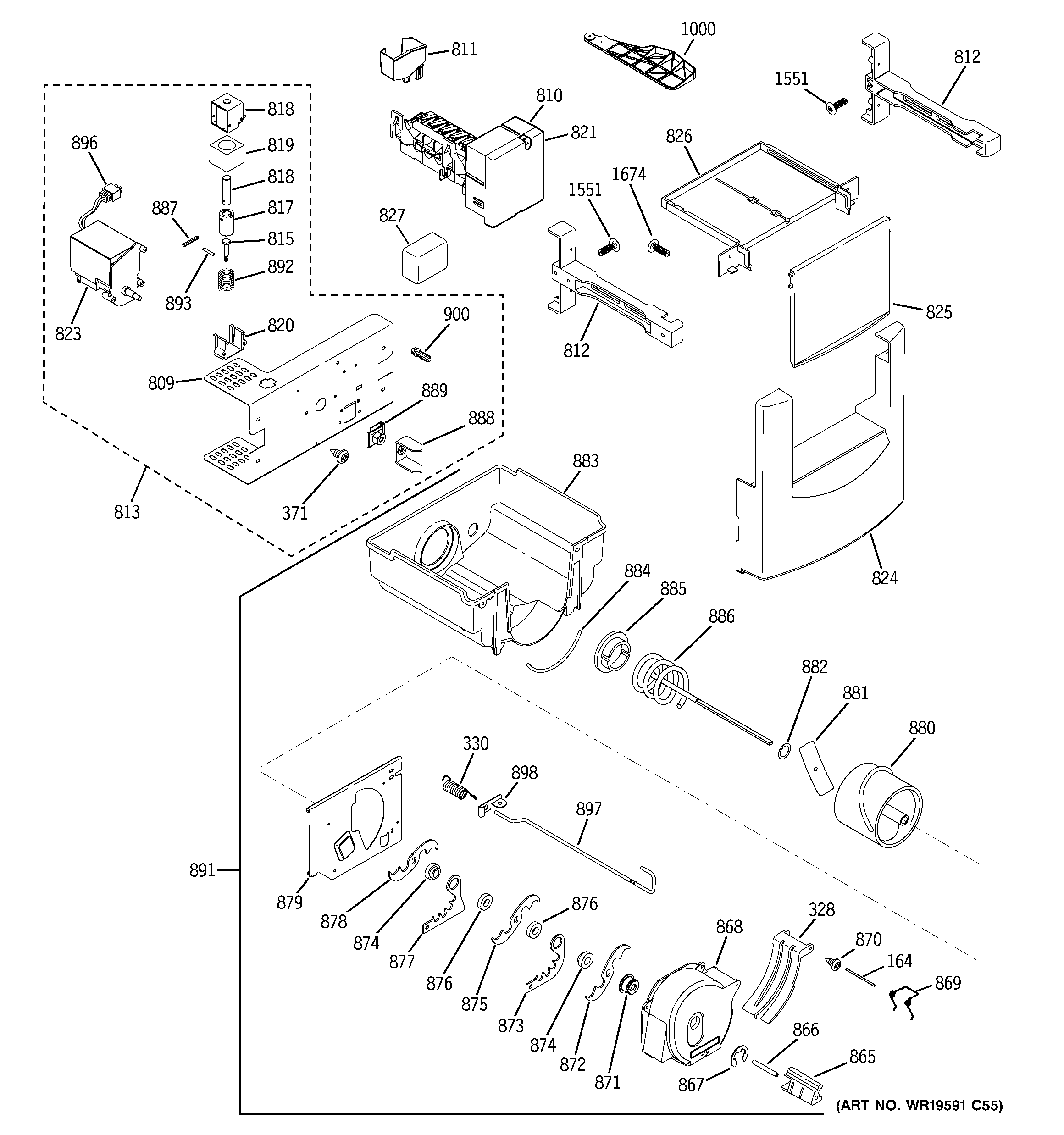 Ice maker & dispenser