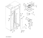 GE ZISP420DXBSS freezer section diagram