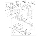 GE ZISP420DXBSS ice maker & dispenser diagram