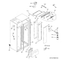 GE ZISP420DXBSS fresh food section diagram