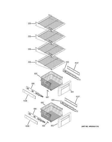 Freezer shelves