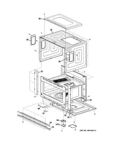 Oven cavity parts
