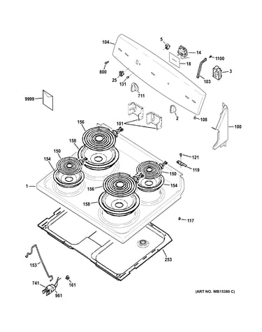 Control panel & cooktop