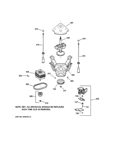 Suspension, pump & drive components