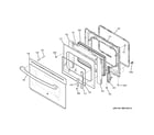 GE JD630DF1WW door diagram