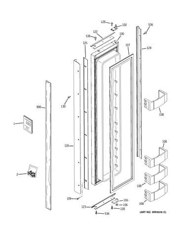 Freezer door
