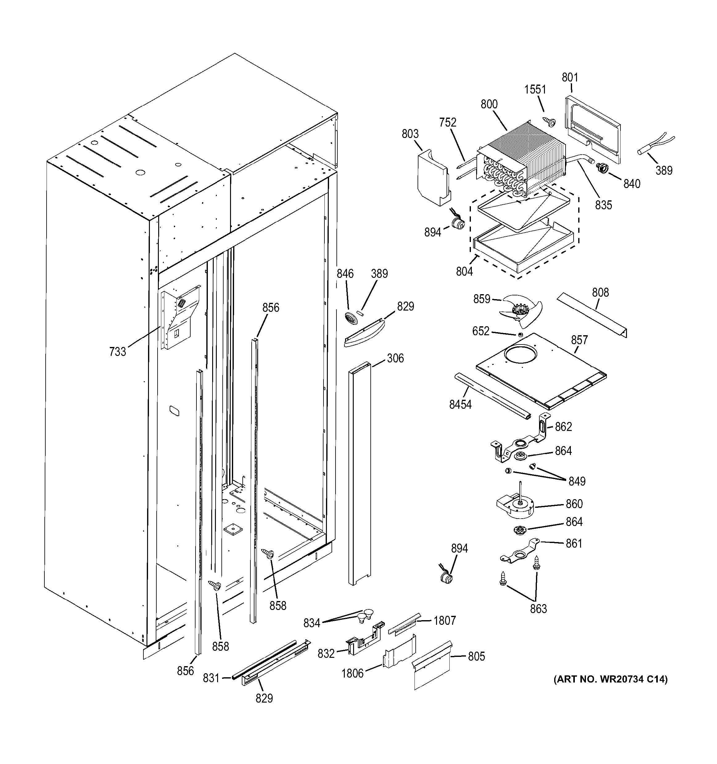 Freezer section