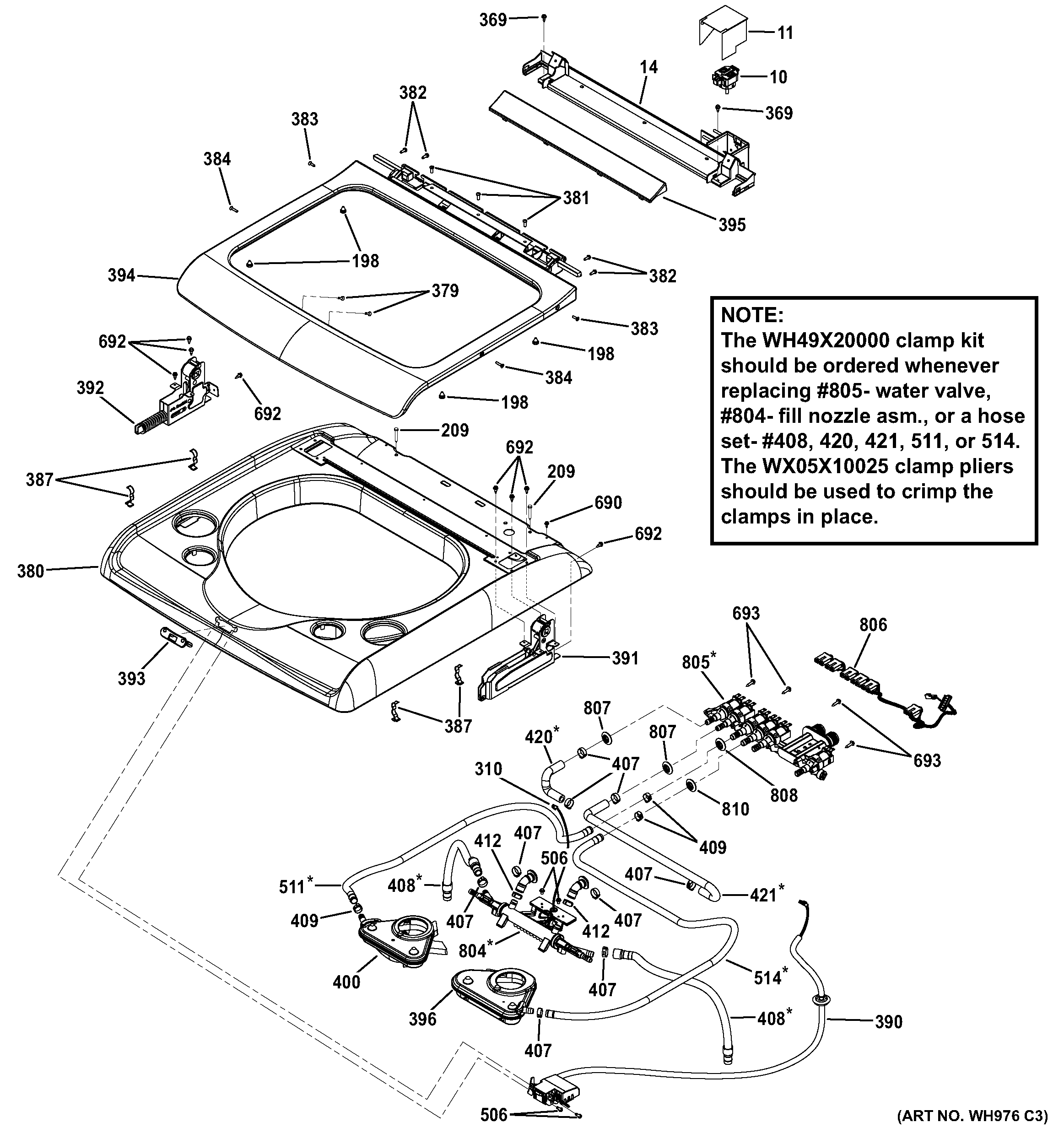 Top panel & lid
