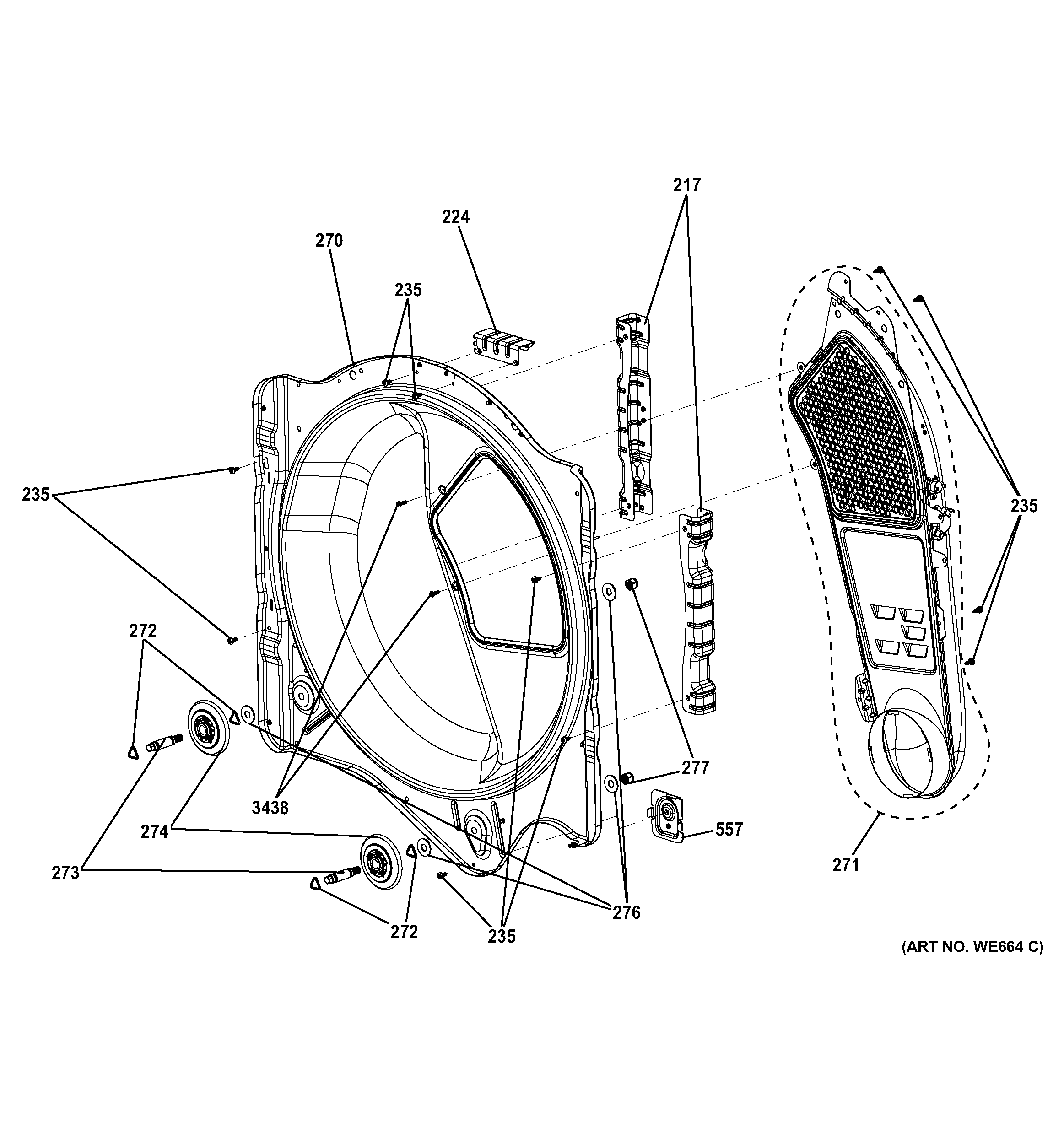 REAR ROLLER SUPPORT