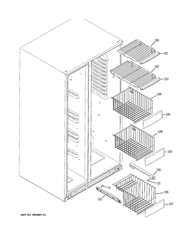 Freezer shelves
