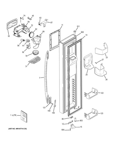 Freezer door