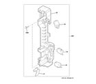 GE PVM1790DR1CC latch board parts diagram