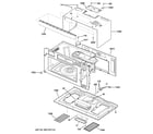 GE PVM1790DR1WW oven cavity parts diagram